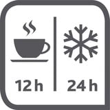 Emsa Samba thermos e recipiente isotermico 1 L Nero, Caraffa termica Nero, 1 L, Nero, Polipropilene (PP), 12 h, 24 h