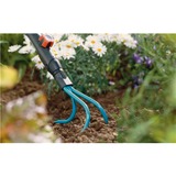 GARDENA 3166-20 non classificato, Coltivatore di mano turchese, Rastrello da giardino, Acciaio, 9 cm