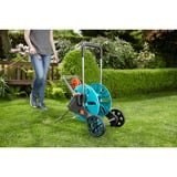 GARDENA AquaRoll M Easy Carrello avvolgitubo Manuale Nero, Blu, Arancione turchese/grigio, Carrello avvolgitubo, Manuale, Funzionale, Nero, Blu, Arancione, Libera installazione, 60 m