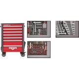 GEDORE R22071004 carrello portattrezzo, Carrelli per attrezzi rosso, 51 mm, 93,6 kg