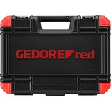 GEDORE Set di utensili per viti esagonali rosso, 1/4" + 1/2", 75 pezzi, Set di strumenti rosso/Nero