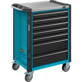 Hazet 179NX-7 carrello portattrezzo Metallo, Plastica, Acciaio inossidabile, Carrelli per attrezzi blu/Nero, Metallo, Plastica, Acciaio inossidabile, Nero, Blu, 5 cassetto/cassetti, 2 cassetto/cassetti, Guide telescopiche a sfere, 540 kg