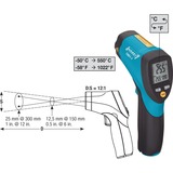 Hazet 1991-1 termometro portatile Nero °C -50 - 550 °C Display incorporato Nero/Blu, 281 g, Nero, °C, -50 - 550 °C, LCD