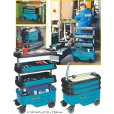 Hazet Assistent 166C Metallo, Plastica, Carrelli per attrezzi Metallo, Plastica, Nero, Blu, 300 kg, 398 mm, 725 mm, 1102 mm