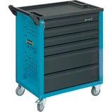 Hazet Assistent 177-6 Acciaio Nero, Blu, Carrelli per attrezzi 6 ripiani, Acciaio, Nero, Blu, 20 kg, 4 ruota(e), 498 mm