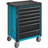 Hazet Assistent Acciaio Nero, Blu, Carrelli per attrezzi blu/Nero, 7 ripiani, Acciaio, Nero, Blu, 25 kg, 4 ruota(e), 518 mm