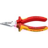 KNIPEX 0826145 pinza Pinze a becco lungo, Pinze universali rosso/Giallo, Pinze a becco lungo, Metallo, Plastica, Rosso/Arancione, 14,5 cm, 145 g