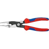 KNIPEX 13 92 200 Pinze a becco lungo pinza rosso/Blu, Pinze a becco lungo, Acciaio, Plastica, Blu/Rosso, 20 cm, 280 g