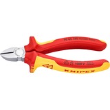 KNIPEX 70 06 140 pinza Pinze da taglio diagonale, Pinze di taglio giallo, Pinze da taglio diagonale, Acciaio al cromo vanadio, Plastica, Rosso/Arancione, 14 cm, 160 g