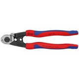 KNIPEX 9562190 tagliafibre, Pinze di taglio blu, Blu/Rosso, Acciaio al cromo vanadio, Nero, Blu, Rosso, 314 g