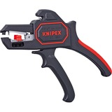 KNIPEX KP-1262180 Pinze crimpatrici, Pinza stripper Nero/Rosso, 151 g