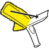 Kärcher 2.633-130.0 accessorio per lavavetri elettrico Panno di pulizia, Copertina di tergicristallo giallo/Bianco, Panno di pulizia, Kärcher, WV 2 Plus WV 2 Premium WV 2 Premium Plus WV 5 Premium, Bianco, Giallo, Microfibra, 275 mm