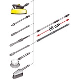 Kärcher 2.643-240.0 ugello atomizzatore per pistola ad acqua da giardino Lancia a spruzzo d'acqua da giardino Nero, Tubo Nero