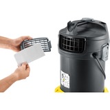 Kärcher AD 4 Premium 17 L Nero, Giallo, Vuoto di cenere giallo/Nero, 17 L, Senza sacchetto, Nero, Giallo, 1,7 m, 3,5 cm, Secco