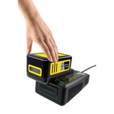 Kärcher Power 18/50 A cilindro Set batteria e caricabatterie Nero/Giallo, A cilindro, Set batteria e caricabatterie, Nero, Giallo, 5000 mAh, 18 V, Kärcher