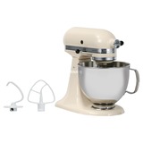 KitchenAid 5KSM125EAC robot da cucina 300 W 4,8 L Crema crema, 4,8 L, Crema, 220 Giri/min, 1,454 m, Acciaio inossidabile, Metallo