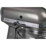 KitchenAid Artisan robot da cucina 300 W 4,8 L Argento argento scuro, 4,8 L, Argento, Leva, 220 Giri/min, Sbattitura, Impasto, Miscelatura, 1,454 m