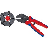 Knipex 97 33 02 pinza crimpatrice Blu, Rosso Crimpatrice