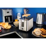 Krups KH442D 6 2 fetta/e 850 W Acciaio inox, Tostapane argento/Nero, 2 fetta/e, Acciaio inox, 850 W, 18 mm, 30 mm, 20 mm