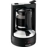 Krups KM4689 Macchina da caffè con filtro 1,25 L, Macchina fa filtro Nero/Argento, Macchina da caffè con filtro, 1,25 L, 850 W, Nero