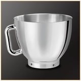 Krups Master Perfect Gourmet KA631D robot da cucina 1100 W 4,6 L Acciaio inox acciaio inox satinato, 4,6 L, Acciaio inox, Pulsanti, Manopola, Sbattitura, Macinatura, Impasto, Miscelatura, 1,8 kg, 0,8 kg