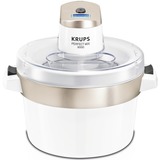 Krups Perfect Mix 9000 1,6 L Bianco, Gelatiera bianco/cromo, 1,6 L, 1 ciotole, LCD, Bianco, Vendita al dettaglio