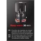 Krups ProAroma Macchina da caffè con filtro 1,25 L Nero, Macchina da caffè con filtro, 1,25 L, 1100 W, Nero