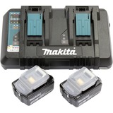 Makita 199482-2 batteria e caricabatteria per utensili elettrici Set batteria e caricabatterie Nero, Set batteria e caricabatterie, Ioni di Litio, 5 Ah, 18 V, Makita, 2 pezzo(i)