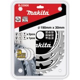 Makita B-33906 lama circolare 19 cm 3 pezzo(i), Impostare la lama per sega Legno, 19 cm, 3 cm, 2,2 mm, 3 pezzo(i)