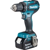 Makita DDF485RTJ trapano 1900 Giri/min Senza chiave 1,7 kg, Trapano avvitatore blu/Nero, Trapano con impugnatura a pistola, Senza chiave, 1,3 cm, 1900 Giri/min, 3,8 cm, 1,3 cm