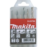 Makita D-23759 punta per trapano Set di punte per trapano 5 pezzo(i) Set di punte per trapano, Mattone, Metallo, Legno, Acciaio rapido rivestito in titanio (HSS-TiN), 5 pezzo(i)