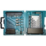 Makita D-36980 set di strumenti meccanici 34 strumenti, Trapano & Set di bit Acciaio inossidabile, 34 strumenti