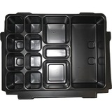 Makita P-83674 Nero Cassetta degli attrezzi, Deposito Nero, Nero, 383 mm, 283 mm, 77 mm