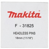 Makita Punti F-31825, per pinzatrice a spillo, 0,6 x 18mm, Chiodo 