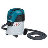 Makita VC2512L estrattore di polvere Nero, Blu, Metallico 25 L 1000 W Secco e bagnato, Nero, Blu, Metallico, 25 L, 60 l/s, 21 kPa, 5 m