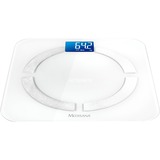 Medisana BS 430 connect Bilancia pesapersone elettronica Trasparente bianco, LCD, 49 x 70 mm, Trasparente, 320 mm, 320 mm, 24 mm