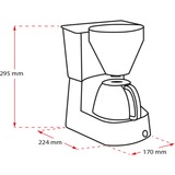 Melitta 1023-04 Automatica Macchina da caffè con filtro 1,2 L Nero, Macchina da caffè con filtro, 1,2 L, Caffè macinato, 1050 W, Nero