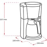 Melitta Look IV Therm Selection Macchina da caffè con filtro, Macchina fa filtro Nero, Macchina da caffè con filtro, Caffè macinato, 1000 W, Nero