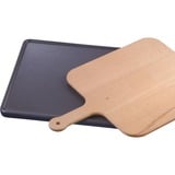 Neff Z1913X0 teglia da forno Rettangolare Ceramica, Legno, Pietra per pizza grigio, Rettangolare, Ceramica, Legno, Nero, Legno