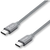 Nevox 1652 cavo USB 0,5 m USB 2.0 USB C Argento grigio, 0,5 m, USB C, USB C, USB 2.0, 480 Mbit/s, Argento