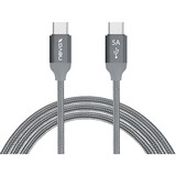 Nevox 1653 cavo USB 1 m USB 2.0 USB C Grigio, Argento grigio, 1 m, USB C, USB C, USB 2.0, 480 Mbit/s, Grigio, Argento