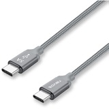 Nevox 1654 cavo USB 2 m USB 2.0 USB C Grigio, Argento grigio, 2 m, USB C, USB C, USB 2.0, 480 Mbit/s, Grigio, Argento