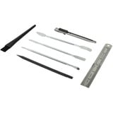 OWC 72-Piece Advanced Toolkit 72 strumenti, Set di strumenti Kit di strumenti, Computer, Lettore MP3, mini PC, Telefono cellulare/smartphone, Computer portatile, Tablet, Plettro per apertura, Scheda plastica, Cacciavite, Spatola, Spudger, Pinza, Coltello multiuso, Nylon, Blu, Pentalobo, Phillips, Torcia