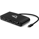 OWC Thunderbolt 3 mini Dock Cablato Nero Nero, Cablato, Thunderbolt 3, 1000 Mbit/s, Nero, 40 Gbit/s, Alluminio