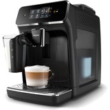Philips 3 bevande, macchina da caffè automatica, Macchina automatica Nero, macchina da caffè automatica, Macchina per espresso, 1,8 L, Chicchi di caffè, Macinatore integrato, 1500 W, Nero