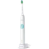 Philips 4300 series HX6807/35 spazzolino elettrico Adulto Spazzolino elettrico sonico Colore menta, Bianco bianco, Batteria, Batteria integrata, Ioni di Litio, 110 - 220 V, 2 pezzo(i), 2 pezzo(i)