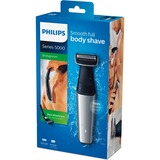 Philips BODYGROOM Series 5000 BG5020/15 Bodygroom utilizzabile sotto la doccia argento/Nero, Non richiede manutenzione (non necessita di lubrificazione), Batteria, Nero, Grigio