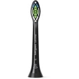 Philips Confezione da 4 testine standard per spazzolino sonico, Testina Nero, 4 pz, Nero, Medio, Serie 2 per la difesa contro la placca Serie 2 per la difesa contro la placca Serie 3 per la..., Standard, Ad aggancio