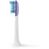 Philips Confezione da 4 testine standard per spazzolino sonico, Testina bianco, 4 pz, Bianco, Morbido, Gomma