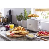 Philips Daily Collection Tostapane HD2581/00 bianco, 2 fetta/e, Metallo, 830 W, 230 V, 830 W, 50-60 Hz